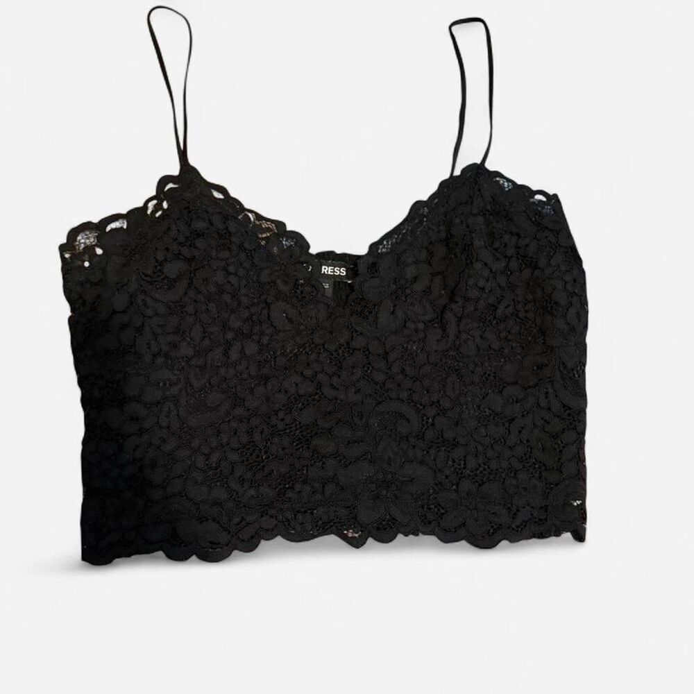 Express Women's Black Crop-top